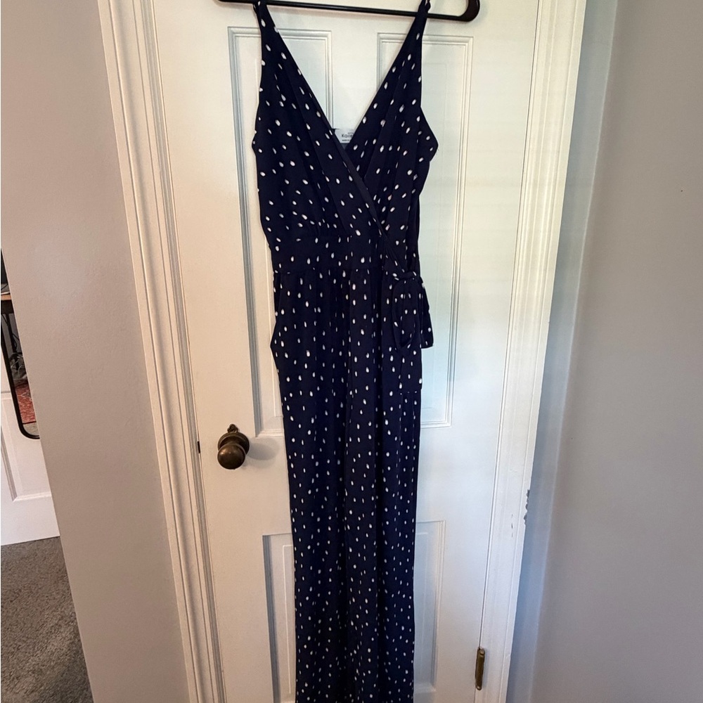 Kaileigh Navy and White Jumpsuit